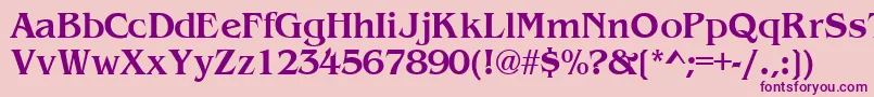 WandsskBold Font – Purple Fonts on Pink Background