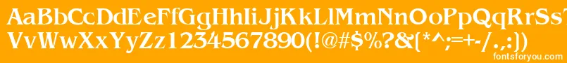 WandsskBold Font – White Fonts on Orange Background