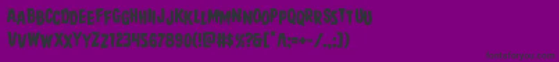 Direwolfstag Font – Black Fonts on Purple Background