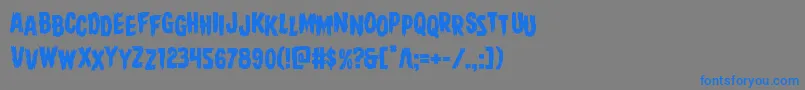 Direwolfstag Font – Blue Fonts on Gray Background