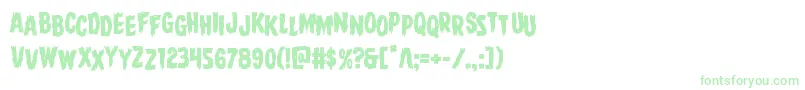 Direwolfstag Font – Green Fonts on White Background