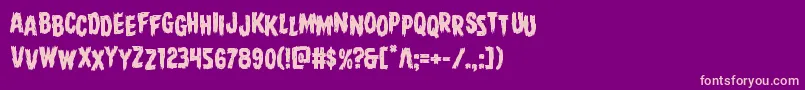 Direwolfstag Font – Pink Fonts on Purple Background