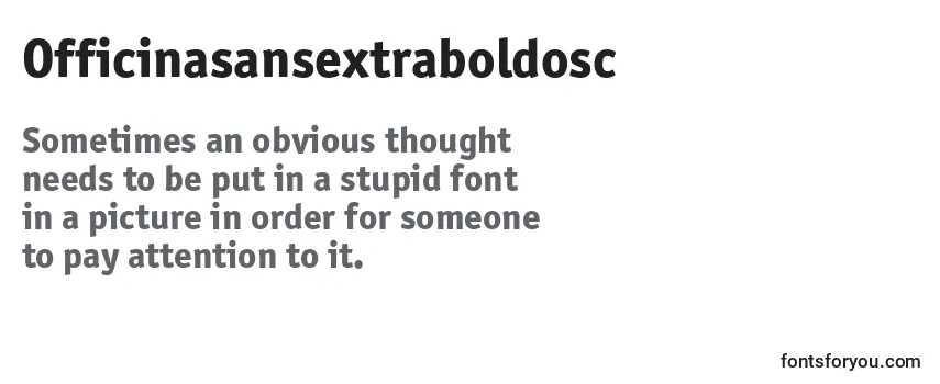 Review of the Officinasansextraboldosc Font