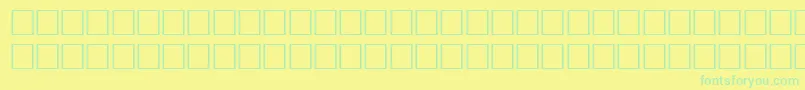 Шрифт HabitRegular – зелёные шрифты на жёлтом фоне