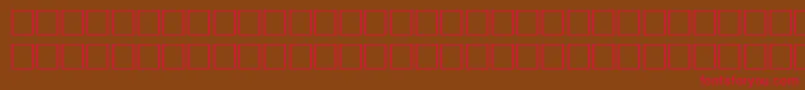 HabitRegular Font – Red Fonts on Brown Background