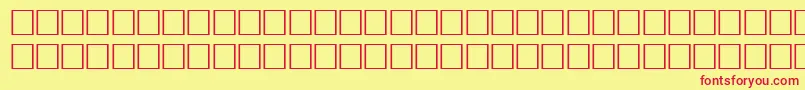 HabitRegular Font – Red Fonts on Yellow Background