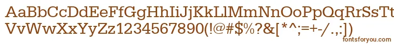 Urwegyptiennet Font – Brown Fonts on White Background