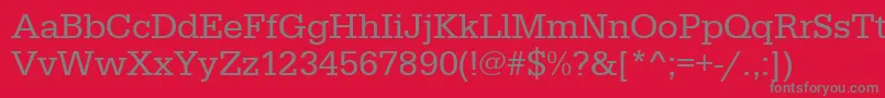 Urwegyptiennet Font – Gray Fonts on Red Background