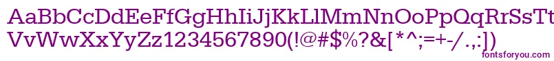 Urwegyptiennet Font – Purple Fonts on White Background