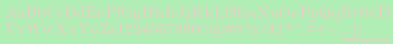 ModernmtExtended Font – Pink Fonts on Green Background