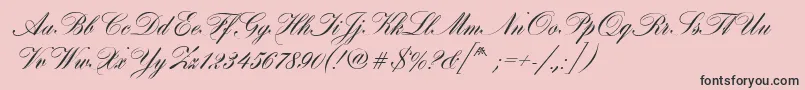 HobsonRegular-Schriftart – Schwarze Schriften auf rosa Hintergrund