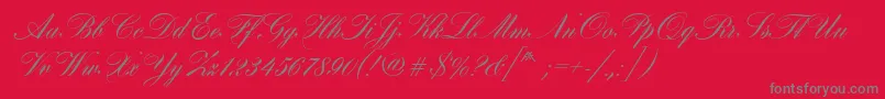 HobsonRegular Font – Gray Fonts on Red Background