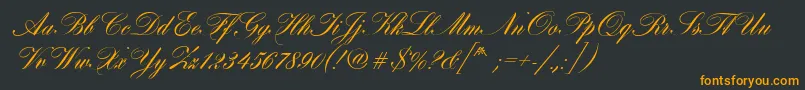 HobsonRegular Font – Orange Fonts on Black Background