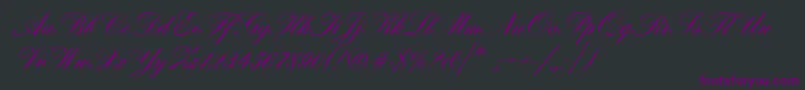 HobsonRegular Font – Purple Fonts on Black Background