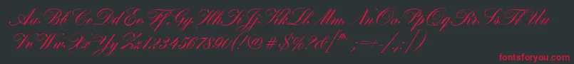 HobsonRegular Font – Red Fonts on Black Background