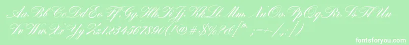 HobsonRegular Font – White Fonts on Green Background