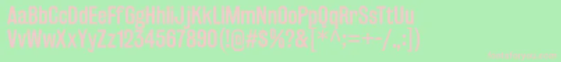 フォントRakeslyRg – 緑の背景にピンクのフォント