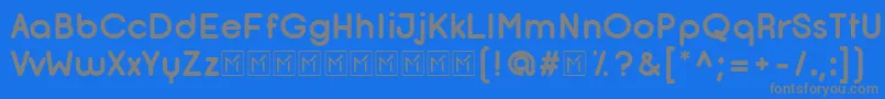 Подробнее о шрифте OpificioBoldRounded Шрифт OpificioBoldRounded – серые шрифты на синем фоне