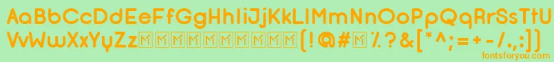 More about OpificioBoldRounded Font OpificioBoldRounded Font – Orange Fonts on Green Background
