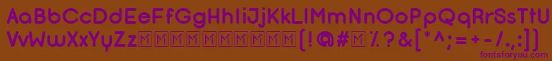 More about OpificioBoldRounded Font OpificioBoldRounded Font – Purple Fonts on Brown Background