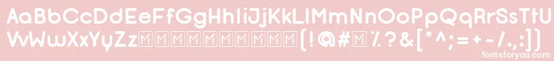OpificioBoldRoundedフォントについての詳細 フォントOpificioBoldRounded – ピンクの背景に白い文字