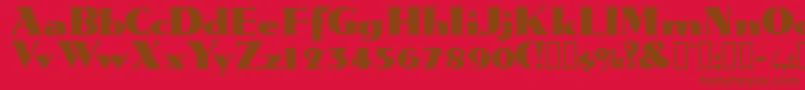Tatiodisplayssk Font – Brown Fonts on Red Background