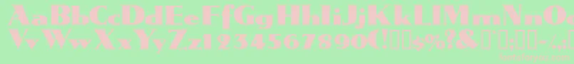 Tatiodisplayssk Font – Pink Fonts on Green Background
