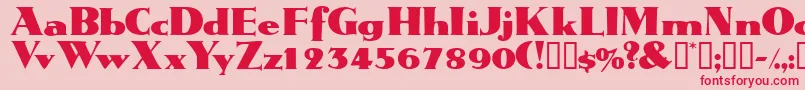 Tatiodisplayssk Font – Red Fonts on Pink Background