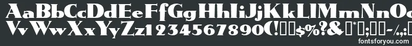 Tatiodisplayssk Font – White Fonts on Black Background