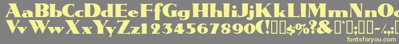 Tatiodisplayssk Font – Yellow Fonts on Gray Background
