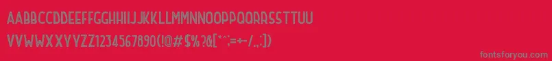 Northernhighwayrough-Schriftart – Graue Schriften auf rotem Hintergrund