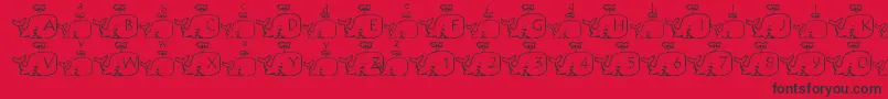 LmsWhaleOfAFont Font – Black Fonts on Red Background