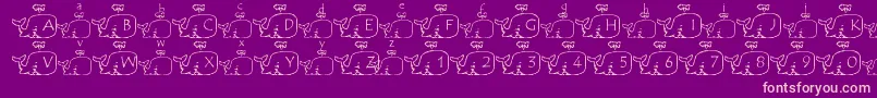 LmsWhaleOfAFont Font – Pink Fonts on Purple Background