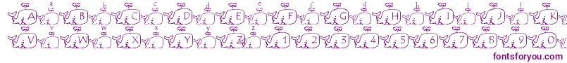 LmsWhaleOfAFont Font – Purple Fonts on White Background