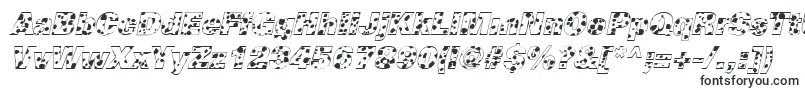 CowSpotsItalic-fontti – ääriviivafontit