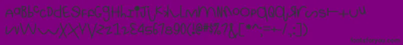 MfThisIsRidiculous Font – Black Fonts on Purple Background