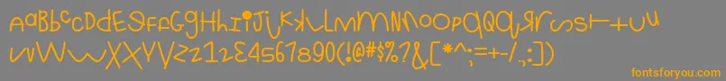 MfThisIsRidiculous Font – Orange Fonts on Gray Background