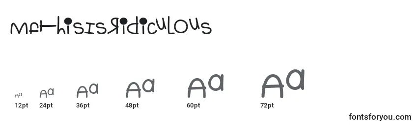 MfThisIsRidiculous Font Sizes
