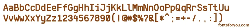KlartextMonoBold Font – Brown Fonts