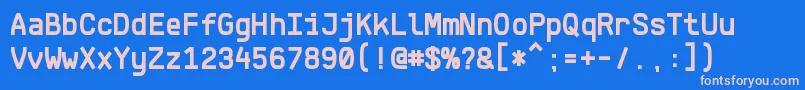 fuente KlartextMonoBold – Fuentes Rosadas Sobre Fondo Azul