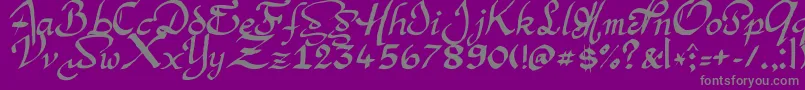 ArgorManScaqh Font – Gray Fonts on Purple Background