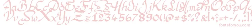 ArgorManScaqh Font – Pink Fonts on White Background