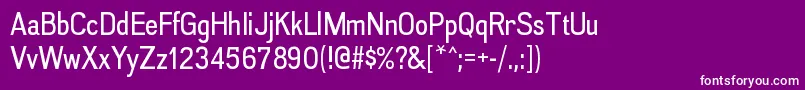 AkazanrgRegular Font – White Fonts on Purple Background
