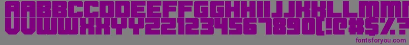 Blockbrokers Font – Purple Fonts on Gray Background