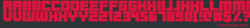 Blockbrokers Font – Red Fonts on Black Background