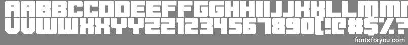 Blockbrokers Font – White Fonts on Gray Background