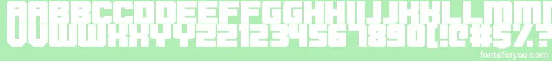 Blockbrokers Font – White Fonts on Green Background