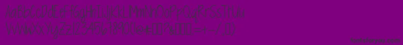 Шрифт MrfSpringtimeBluesTwo – чёрные шрифты на фиолетовом фоне