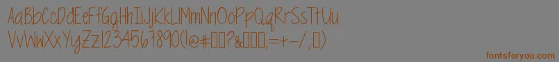 Lisätietoja MrfSpringtimeBluesTwo-fontista MrfSpringtimeBluesTwo-fontti – ruskeat fontit harmaalla taustalla