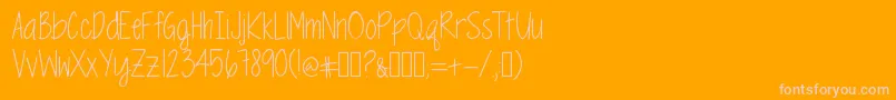 Więcej informacji o czcionce MrfSpringtimeBluesTwo Czcionka MrfSpringtimeBluesTwo – różowe czcionki na pomarańczowym tle